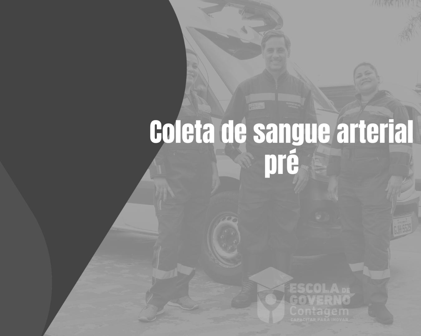 Coleta de sangue arterial pré